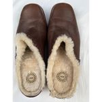 UGG  Women's Brown Leather Mules Shoes/ Slip On Size 6 SKU 4058 Photo 5