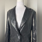 Rebecca Minkoff Black Lambskin Leather Blazer/Size Small Photo 3