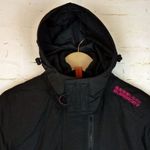 Superdry Jacket Womens S Black Arctic Windcheater Fleece Lining Zippers Gorpcore Photo 2
