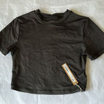 SKIMS  Swim Bikini T-SHIRT size XS color onyx‎ NWT Photo 0