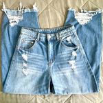 SheIn Distressed Blue Flare Jeans Photo 8