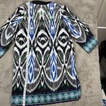 Chico's  Bordered Tassel Ikat Kimono Bohemian Print Cover Up Duster XL‎ Vacation Photo 4