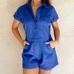Rue Stiic Elsie Romper - Royal Blue - S Photo 0