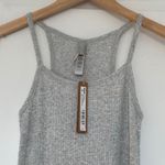 SKIMS Cotton Rib Long Cami Dress in Light Heather Grey, Size Small Photo 5