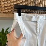 Banana Republic  Hampton Cropped Capri Mid-Rise White Woven Career Dress Pant, 4 Photo 3