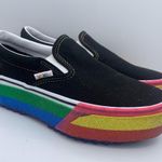 Vans unisex sprinkle platform rainbow slip on sneakers Womens 7, Mens 5.5 Photo 10