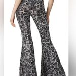 Show Me Your Mumu Viper Barney Bells Snake Print SMYM Stretchy Bell Bottom Flare Photo 2