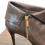 Michael Kors  Women's Peep Toe 4" Stiletto Heel Ankle Boots Brown Size 9M Photo 7