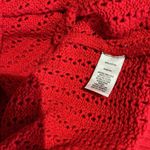 Marc New York NWT  CROCHET COTTON KNIT SWEATER IN RACING RED Photo 8