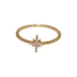 14k Solid Gold Stacking Star Ring 1.47 Grams Size 7.5 Photo 4