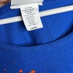 Disney NWOT Walt World Navy Rainbow Paint Splatter Oversized Sleeveless Tank Top Photo 3