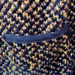 Beluva black mixed tweed cotton woven jacket. Pockets on front. Unlined.Size S/M Photo 5