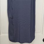 Title Nine  Blue and Gray Striped Performance Mini Dress - Size Medium Photo 4