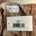 Girl and the Sun Women's Colette Top Crop Brown Opening Back Size L Size L Photo 4