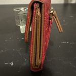 Mountain Stone Red Leather Beautiful Flower Design Brown Photo 3