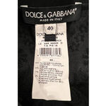 Dolce & Gabbana  BLACK TULIP JACQUARD SLIM STRETCH PANTS (IT/40) Photo 5