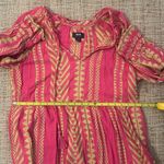 Anthropologie Maeve By  Dominique Tunic Dress Pink Yellow Bright Small Petite Photo 10