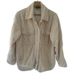 Urban Outfitters Cream Corduroy Quilted Jacket XS/Small BDG Oversized Shacket Photo 0