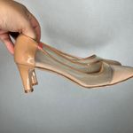 Eliana for Magnifique Shoes Beige Mesh Kitten Heel Pumps Size 37 Made in Italy Tan Size 7 Photo 2