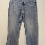 ZARA Jeans Women 26" Straight High Rise Raw Hem Distressed Travel Casual Norm Photo 0