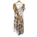 Anthropologie V-Neck Ruffle Lace Floral Hi Low Tiered Slip Dress Size 6 NEW Photo 9
