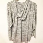 Torrid Plus Size 3X Grey Super Soft V Neck Strappy Lace Up Hooded Sweatshirt Photo 5