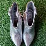 Guess New Wurlie Western Stiletto Heeled Metallic Snakeskin Bootie, Size 5.5 Photo 6