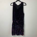 Ramy Brook  silk velvet velour floral Dolores halter mini dress size‎ 14 party Photo 6
