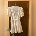 Tanya Taylor Kimora Mini Cotton Wrap Dress in Optic White Photo 4