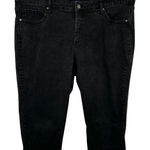 Gloria Vanderbilt  Plus Size 18 Capri Jeans Black Rail Straight Denim Cropped 293 Photo 0