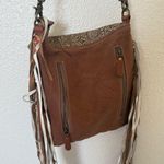 Myra Taupe Shaped Concealed Crossbody Bag Tan Photo 6