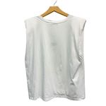 ZARA  White Cotton Muscle Tank size Large NWT Photo 3