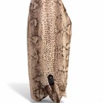 Willi Smith Sheer Snake Motive Blouse W/ Brown Faux Leather Ties Size S. Photo 2