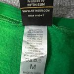 Fifth Sun Women's SZ M emerald green Ugly Christmas Festive T Rex Santa Sweatshirt pullover Photo 1