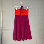 prAna  Solana Colorblock Halter Convertible Dress in Pink & Orange Women’s Small Photo 3