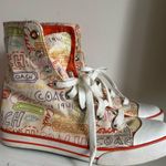 Coach Hi Top Bonney Graphic Design Sneakers Womens 6 Orange Photo 7