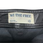 Free People Black Vegan Faux Leather Womens Skinny Jeans Size 10 Photo 4