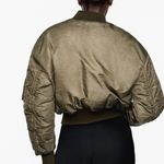 ZARA bomber jacket distressed aviator pilot with sherpa collar Photo 9