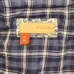 Pilcro Anthropologie Quilted Denim Kimono Jacket Paint Splatter Size XS Photo 9