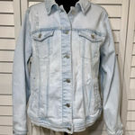 Ava & Viv  Light Wash Denim Jacket • Women’s 1X • Stretch Jean Jacket Photo 0