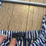 MDS Stripes Blue & White Striped Crop Top Size 0 Photo 5