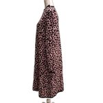 Ann Taylor Leopard Print Jacquard Mock Neck Knit Sweater Dress Photo 3