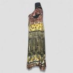 Lady Cactus Dress Handmade Boho Paisley Cap Sleeves Cotton M Brown Size M Photo 3