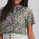 KAVU True Outdoor Wear Womens XS Cactus Print Short Sleeve Button Up Shirt Photo 0