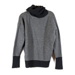 Maison Ullens  Cashmere Silk Knit Stretch Pullover Turtleneck Gray Black Sweater Photo 0