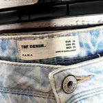 ZARA  Destroyed Ripped Light Wash Mom Jeans 2 Photo 1