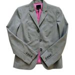The Limited  Blazer Jacket Gray Button Front Career Basic Blazer Size 6 Photo 8
