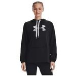 Under Armour  Loose Oversized Cowl Neck Sweatshirt Hoodie Black XS Photo 3