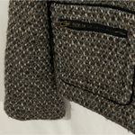 J.Crew  Wool Blend Tweed Jacket | Size 4 | Brown Black Metallic | 4-Pocket Zip Photo 4