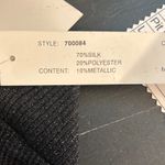 August Silk  Womens Cami Top Size L Black Knit Metallic Thread Sleeveless V‎ Neck Photo 7